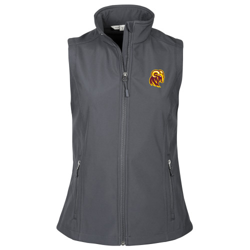  Womens Charcoal Core Softshell Vest - Mascot