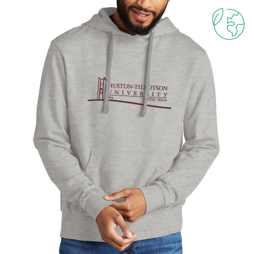  Allmade Light Grey Organic French Terry Pullover Hoodie - Institutional Mark