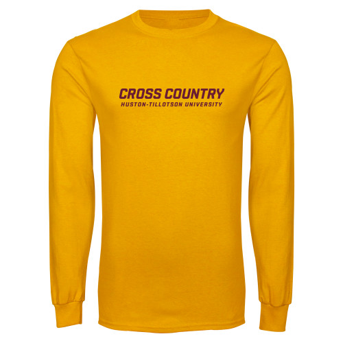  Gold Long Sleeve T Shirt - Cross Country