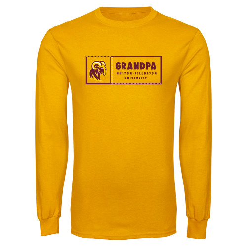  Gold Long Sleeve T Shirt - Grandpa