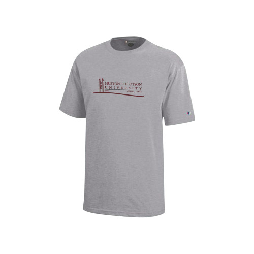  Champion Youth Grey Short Sleeve Tee - Institutional Mark