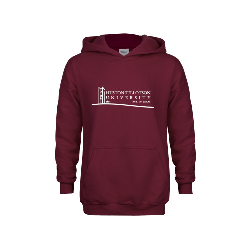  Youth Maroon Fleece Hoodie - Institutional Mark