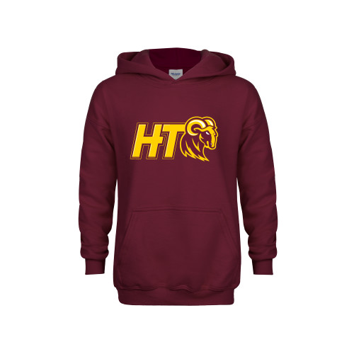  Youth Maroon Fleece Hoodie - Primary Athletic Mark