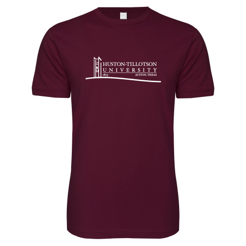  Next Level Maroon SoftStyle T Shirt - Institutional Mark