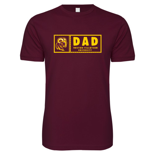  Next Level Maroon SoftStyle T Shirt - Dad