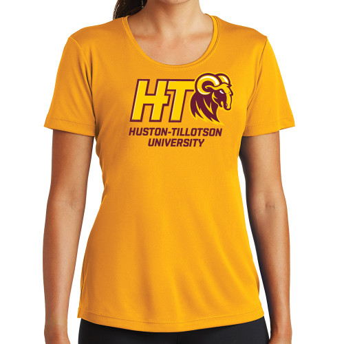  Womens Gold Performance Short Sleeve Tee - H-T University