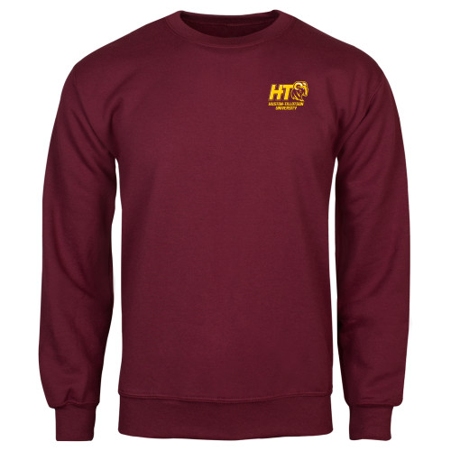  Maroon Fleece Crew - H-T University