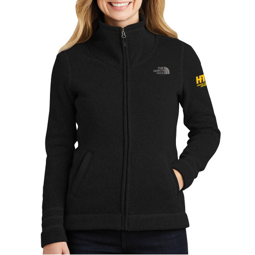  The North Face Womens Black Heather Fleece Jacket - H-T University