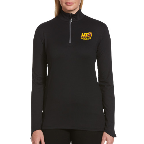  Callaway Womens Black 1/4 Zip Pullover - H-T University