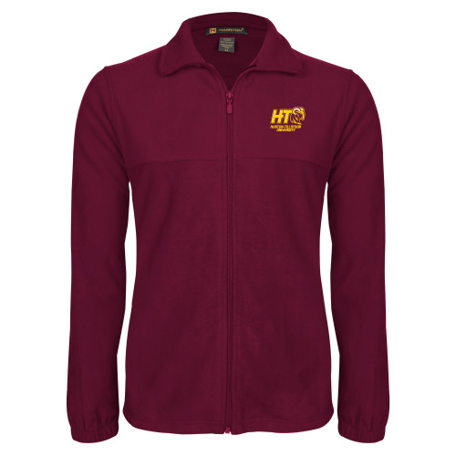  Maroon Fleece Full Zip Jacket - H-T University