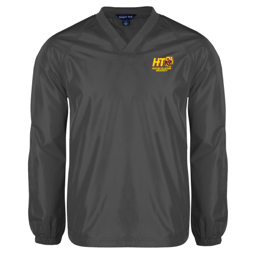  Charcoal V Neck Raglan Windshirt - H-T University