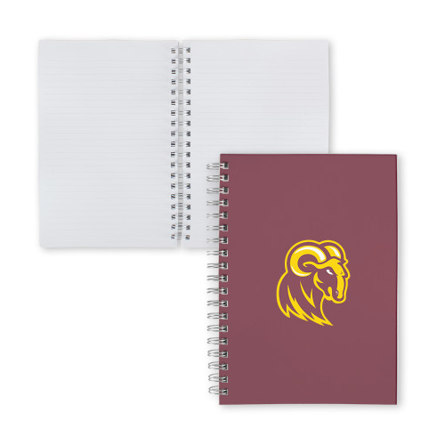  Clear 7 x 10 Spiral Journal Notebook - Mascot