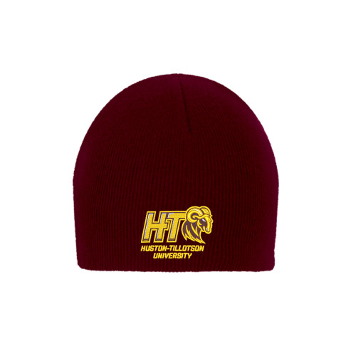  Maroon Knit Beanie - H-T University