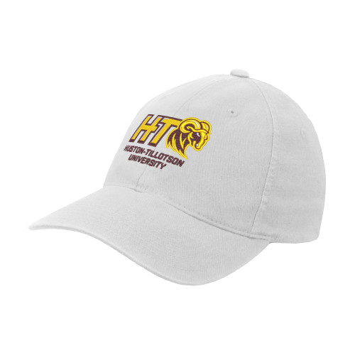  White Flexfit Structured Low Profile Hat - H-T University