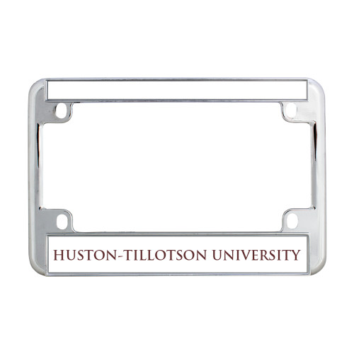  Metal Motorcycle License Plate Frame in Chrome - Primary Athletic Mark