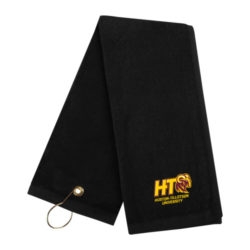  Black Golf Towel - H-T University