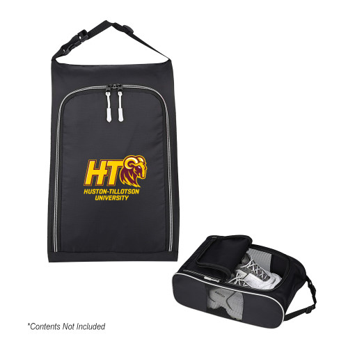  Crosstown Side Mesh Black Shoe Bag - H-T University