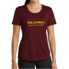 Thumbnail image for  Womens Maroon Performance Short Sleeve Tee