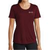 Thumbnail image for  Womens Maroon Performance Short Sleeve Tee