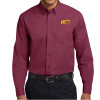 Thumbnail image for  Maroon Twill Button Down Long Sleeve