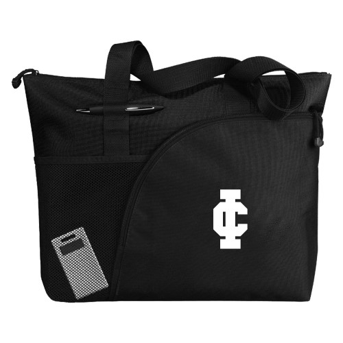  Excel Black Sport Utility Tote - IC Athletic Logo
