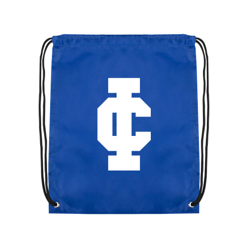 Royal Drawstring Backpack - IC Athletic Logo