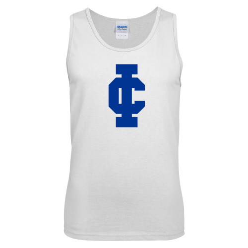  White Tank Top - IC Athletic Logo