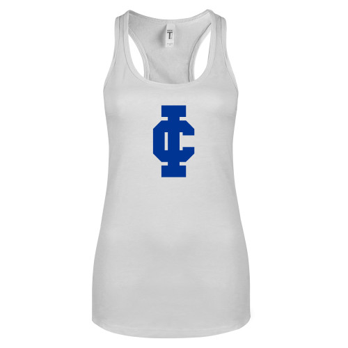  Next Level Racerback Tank White - IC Athletic Logo