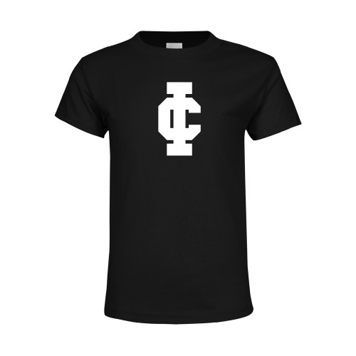  Youth Black T Shirt - IC Athletic Logo