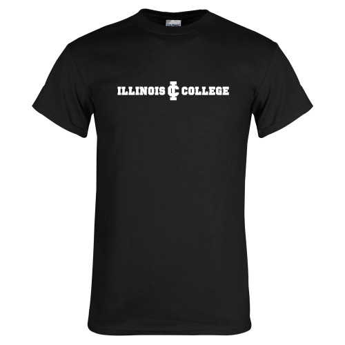  Black T Shirt - Long Athletic Logo