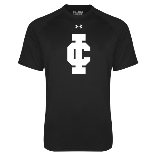  Under Armour Black Tech Tee - IC Athletic Logo
