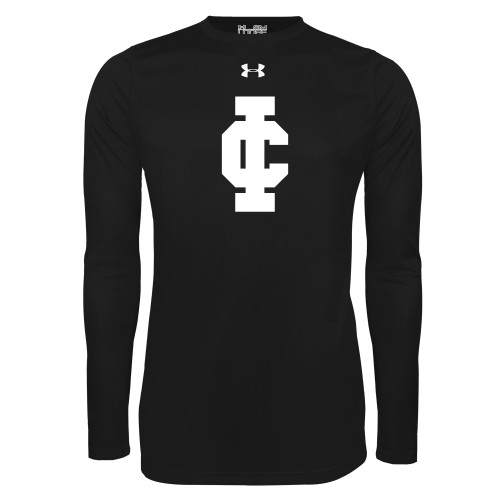  Under Armour Black Long Sleeve Tech Tee - IC Athletic Logo