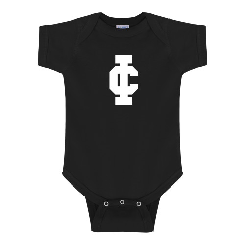  Black Infant Onesie - IC Athletic Logo