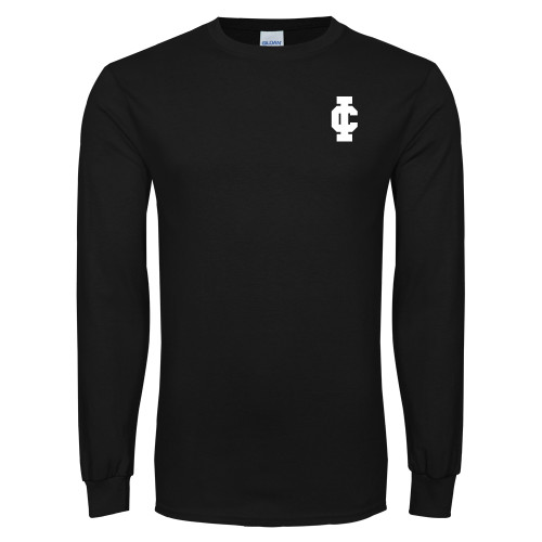  Black Long Sleeve T Shirt - IC Athletic Logo