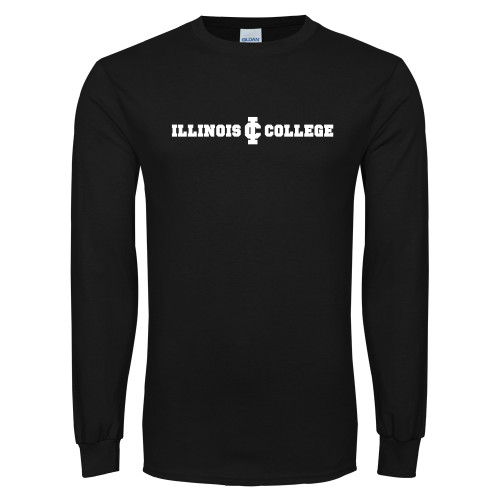  Black Long Sleeve T Shirt - Long Athletic Logo