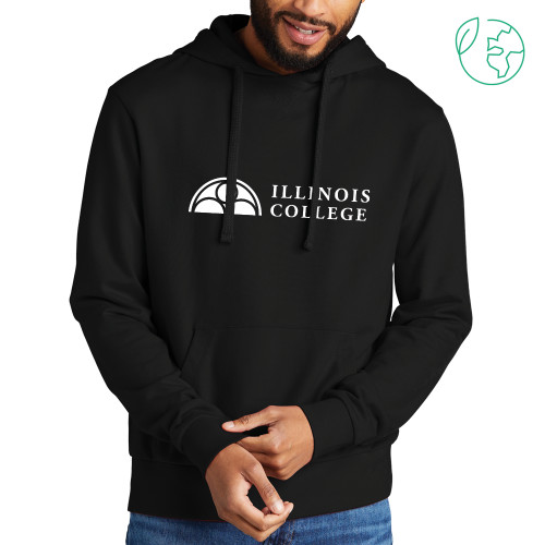  Allmade Black Organic French Terry Pullover Hoodie - Collegiate Logo Horizontal