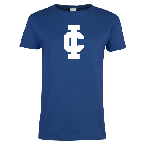  Womens Royal Short Sleeve Tee - IC Athletic Logo