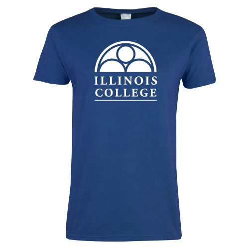  Womens Royal Short Sleeve Tee - Collegiate Logo Vertical
