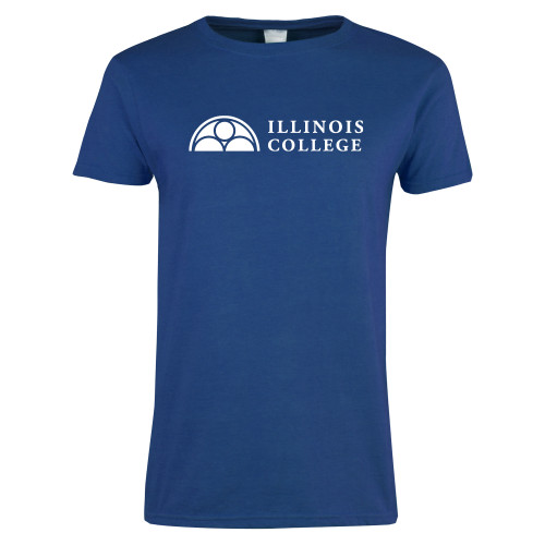  Womens Royal Short Sleeve Tee - Collegiate Logo Horizontal