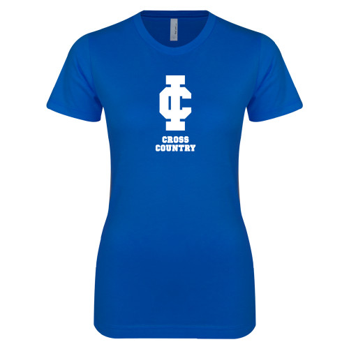  Next Level Womens Royal Boyfriend Tee - Cross Country
