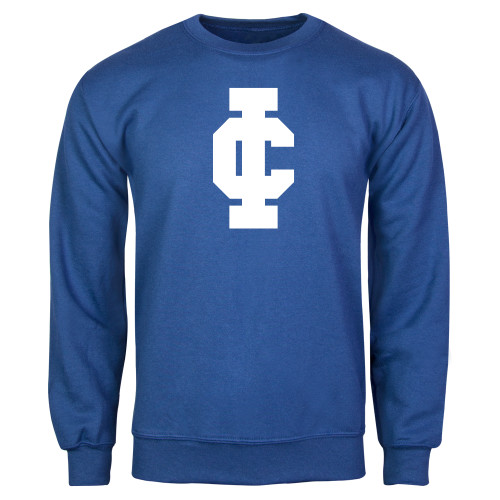  Royal Fleece Crew - IC Athletic Logo
