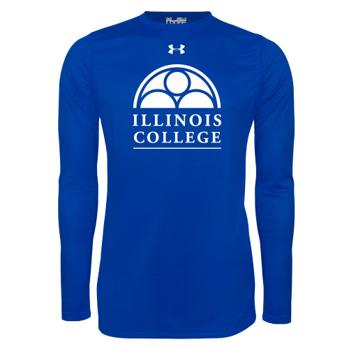  Under Armour Royal Long Sleeve Tech Tee - Collegiate Logo Vertical