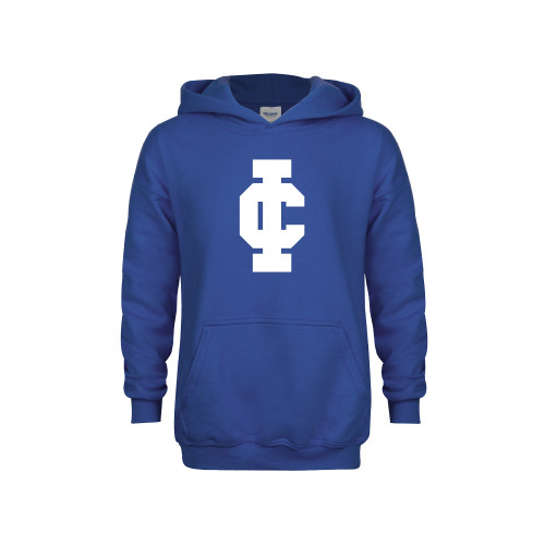  Youth Royal Fleece Hoodie - IC Athletic Logo