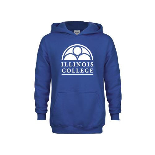  Youth Royal Fleece Hoodie - Collegiate Logo Vertical