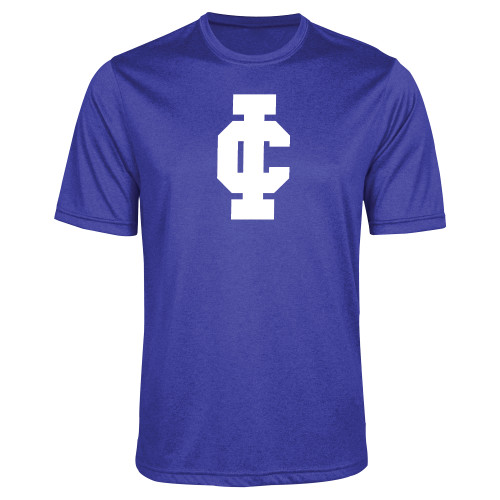  Royal Heather Performance Contender Tee - IC Athletic Logo