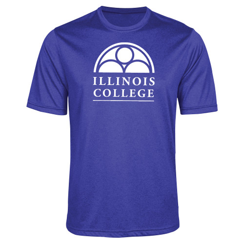 Royal Heather Performance Contender Tee - Collegiate Logo Vertical