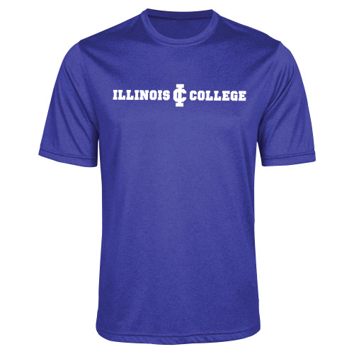  Royal Heather Performance Contender Tee - Long Athletic Logo