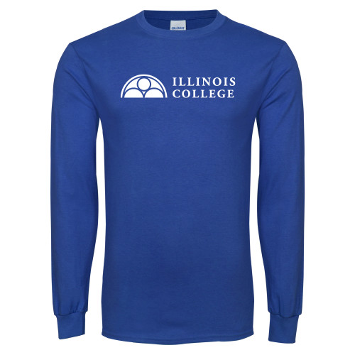  Royal Long Sleeve T Shirt - Collegiate Logo Horizontal