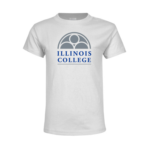  Youth White T Shirt - Collegiate Logo Vertical
