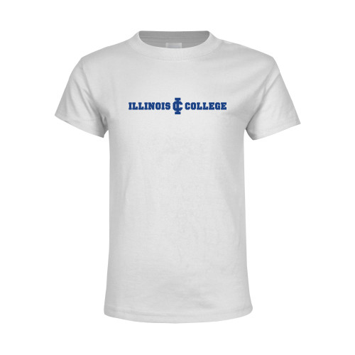  Youth White T Shirt - Long Athletic Logo